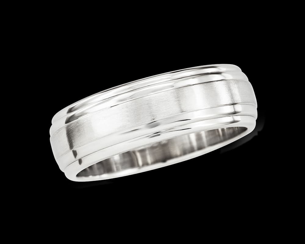 Men's Double Edge Wedding Band