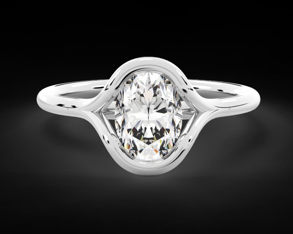 The Adeline Split Bezel Solitaire